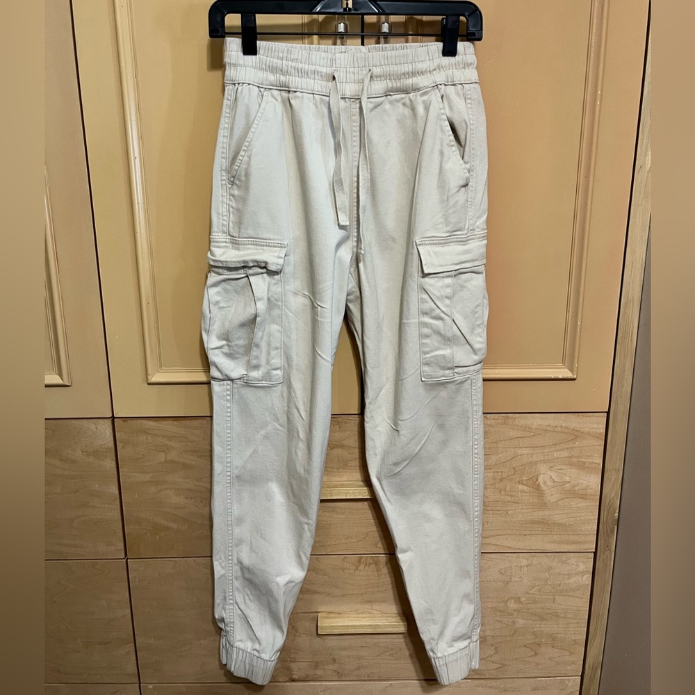 Cream Cargo Pants
